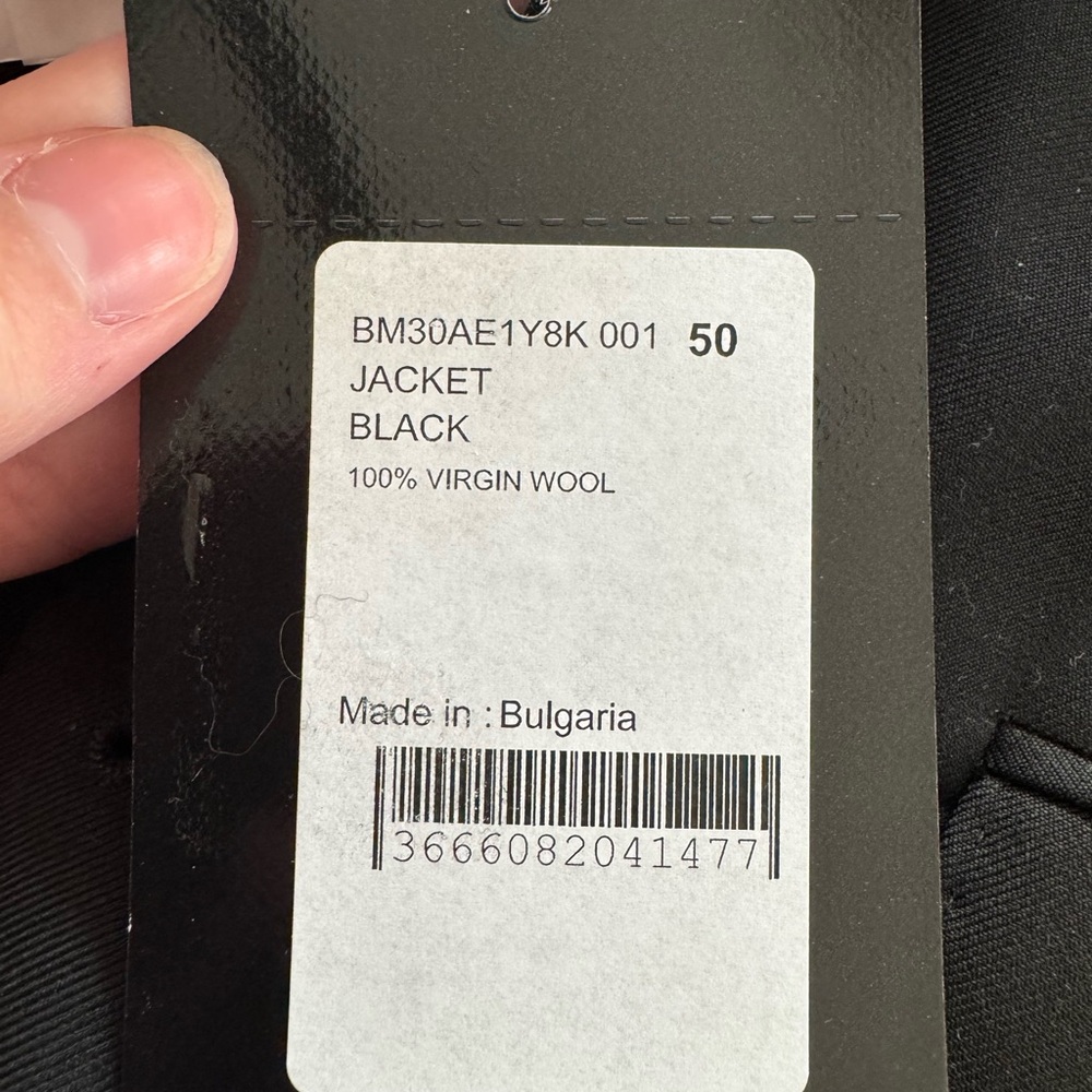 Black suit jacket